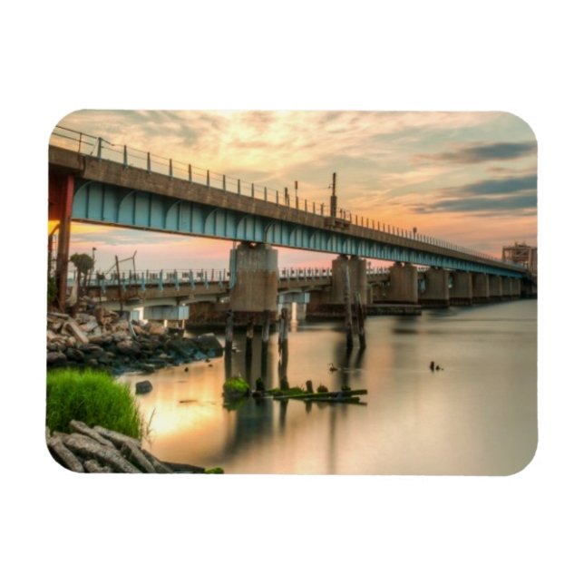 Íman Ponte do Trem Rockaway (Horizontal)