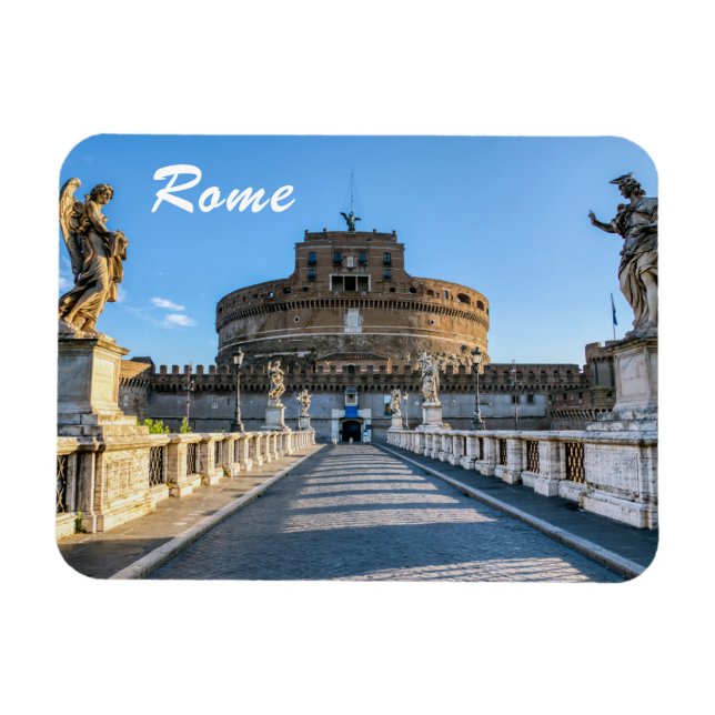 Íman Ponte e Castel Sant'Angelo - Roma, Itália (Horizontal)