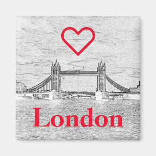 Íman Ponte em Torre Emboscada Red LOVE LONDON