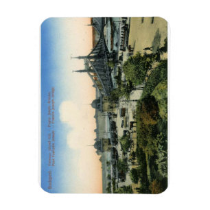 Íman ponte francisco josé de budapeste hungria vintage
