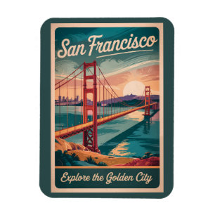 Íman Ponte Golden Gate Viagem San Francisco Califórnia