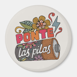 Íman Ponte Las Pilas Citação Motivacional Espanhola D
