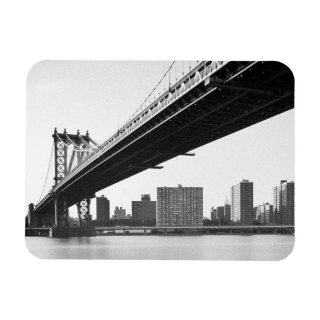 Íman Ponte Manhattan e linha do horizonte, Nova Iorque, (Horizontal)