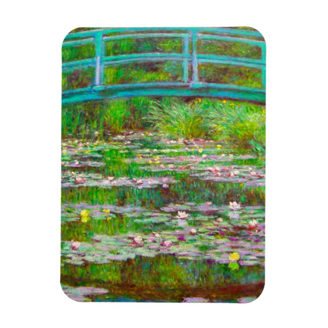 Íman Ponte Monet Japonesa e Lírios de Água (Vertical)