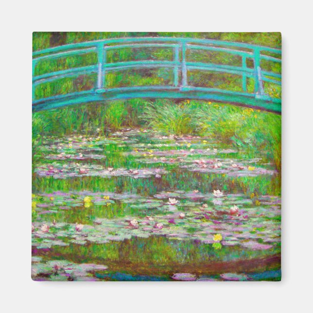 Íman Ponte Monet Japonesa e Lírios de Água (Frente)