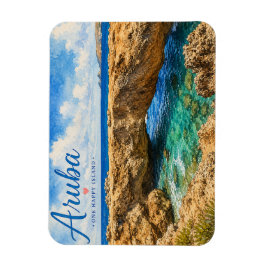 Íman Ponte Natural de Aruba formação rochosa Caribe 