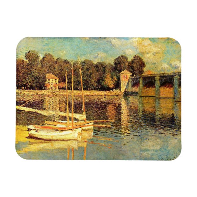 Íman Ponte no Argenteuil Claude Monet (Horizontal)