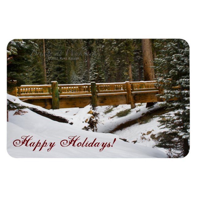 Íman Ponte no Wuksachi Happy Holidays Flexi Magnet (Horizontal)