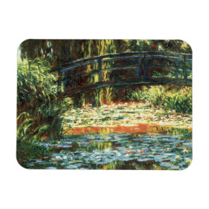 Íman Ponte sobre a lagoa de Waterlily por Claude Monet