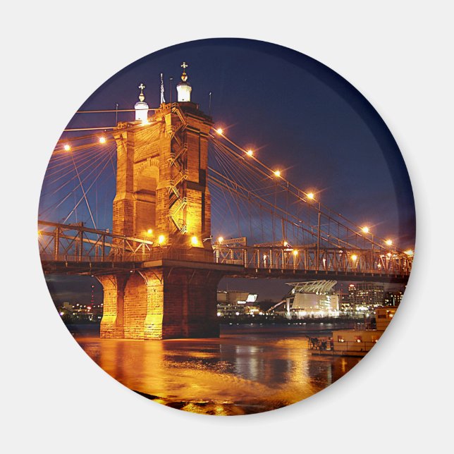 Íman Ponte sobre o rio Ohio em Cincinnati Ohio  (Frente)