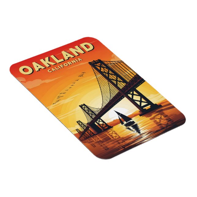 Íman ponte solar sobre a baía de Oakland California (Lado Direito)