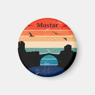 Íman Ponte Stari Most Mostar Retro Bósnia e Herzegovina