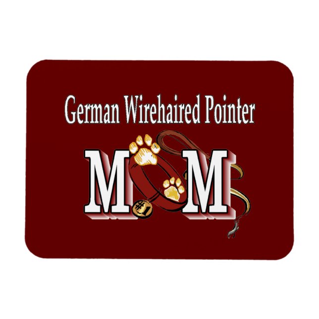 Íman Ponteiro Alemão Wirehaired Mãe Gifts (Horizontal)