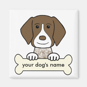 Íman Ponteiro de cabelos curtos alemão personalizado