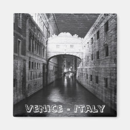 Íman Pontes de Veneza à Noite (Imã de geladeira)