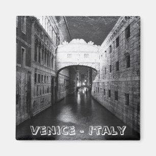 Íman Pontes de Veneza à Noite (Imã de geladeira)