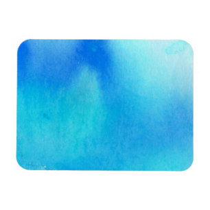 Íman Ponto azul, pintado mão abstrato da aguarela