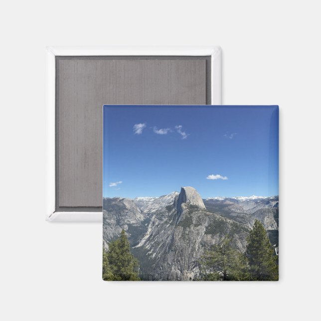 Íman Ponto de Geleira Half Dome Yosemite Foto Colorida (Front/Back)
