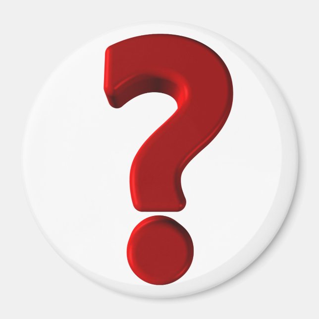 Íman Ponto de interrogação Magnet (Frente)