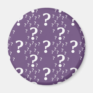 Íman Ponto de interrogação misterioso quebra-cabeça púr