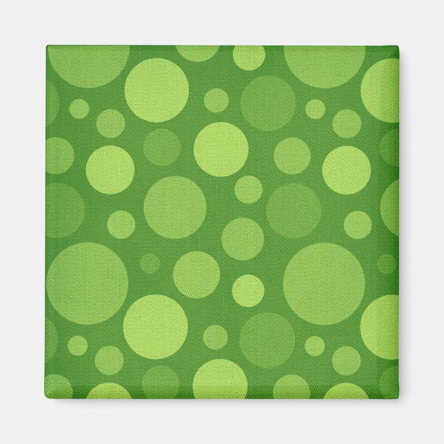 Íman Pontos de bolha de polka na Alienígena verde (Frente)