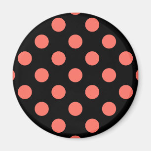 Íman Pontos de coral vivo em preto