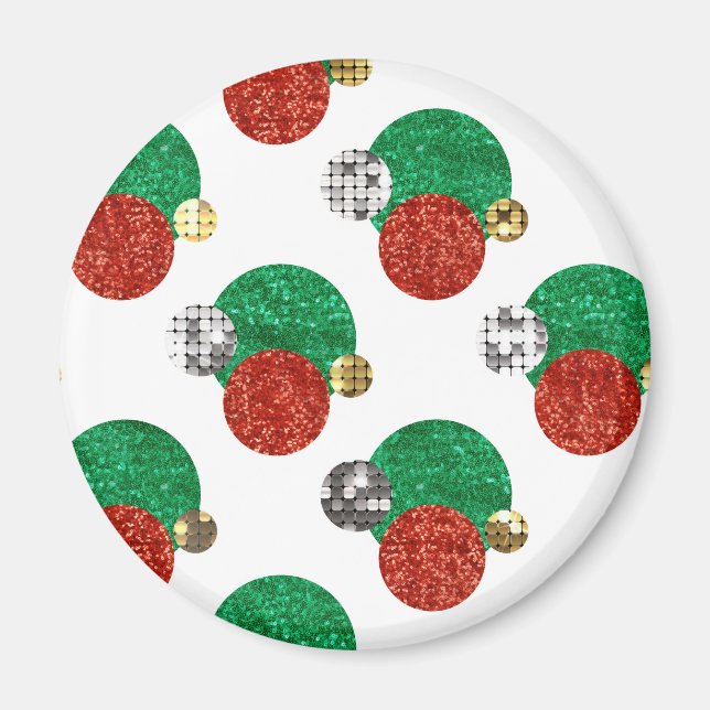 Íman pontos de natal sequenciais (Frente)