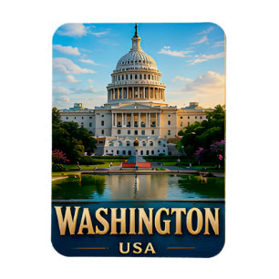 Íman Pontos Turísticos de Washington DC Lembrança de Vi