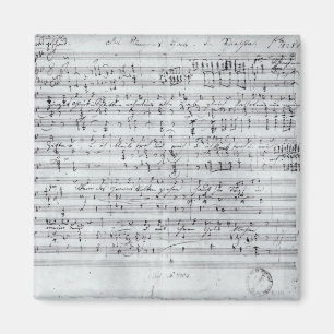 Íman Pontuação autografada do 'Des Sangers Habe' mentir