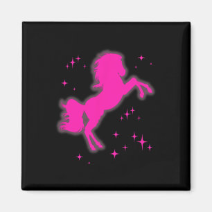Íman Pony and Heels Lover Pink Girls Clubs Disco Birthd