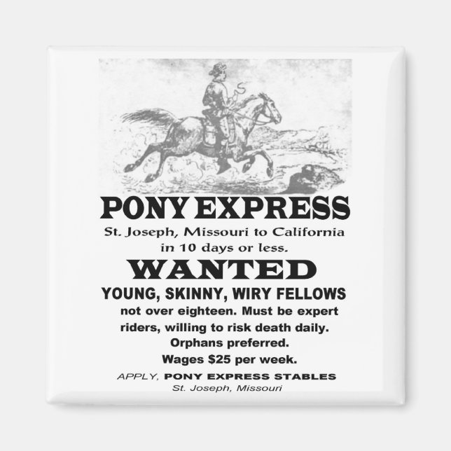 Íman Pony Express Rider (Frente)
