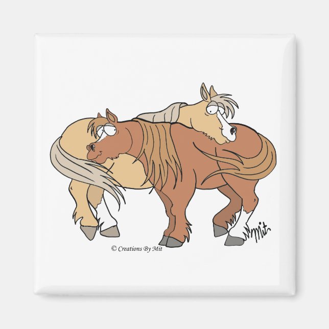 Íman Pony Pals Magnet - Branco (Frente)