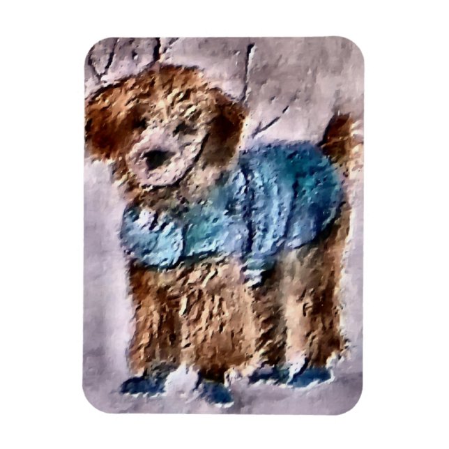 Íman Poodle Christmas Gifts (Vertical)