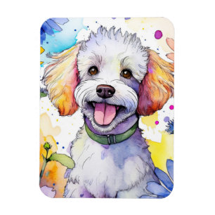 Íman Poodle Dog Photo Magnet