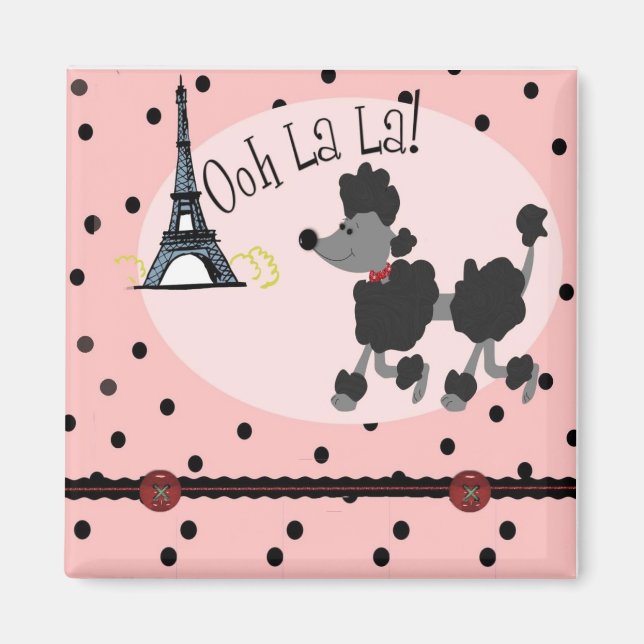 Íman Poodle Paris (Frente)