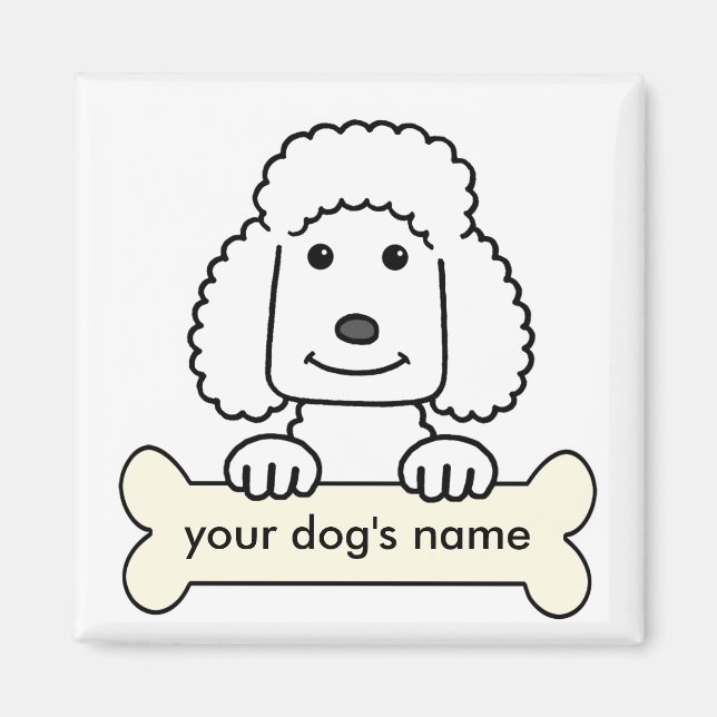Íman Poodle Personalizado (Frente)
