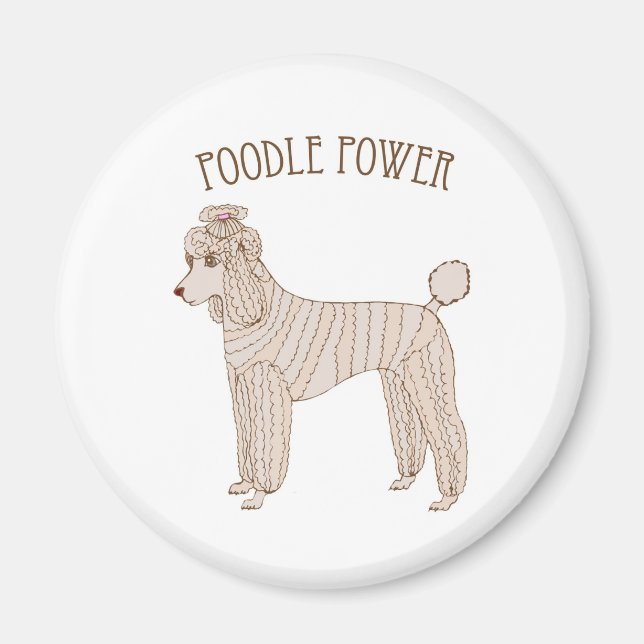 Íman Poodle Power Magnet (Frente)