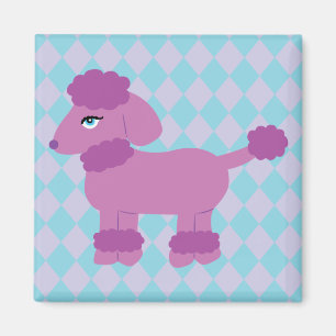 Íman Poodle Roxo