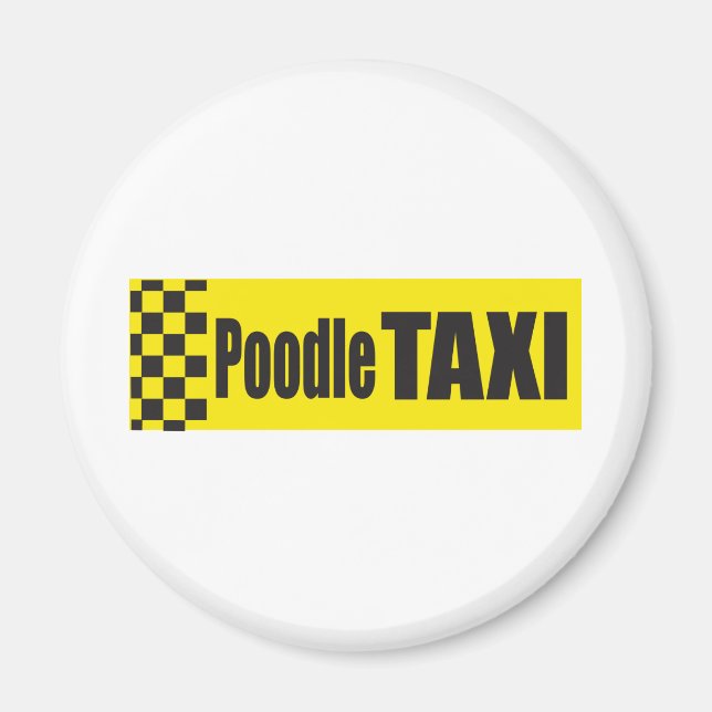 Íman Poodle Taxi (Frente)