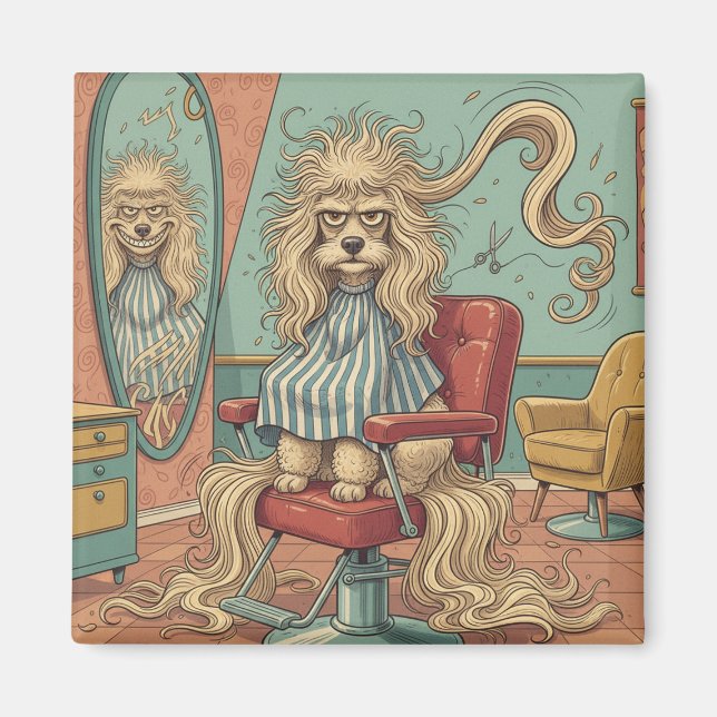 Íman Poodle Zangado  (Frente)