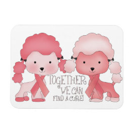 Íman Poodles de sensibilização para o Cancer