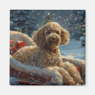 Íman Poodô Cachorro Natal Festivo