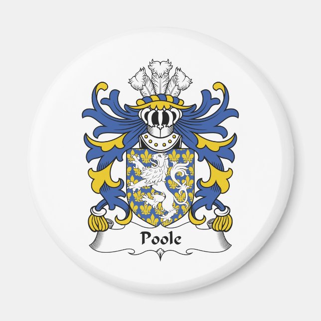 Íman Poole Family Crest (Frente)