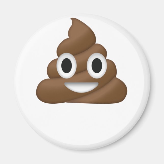 Íman Poop Cute Emoji (Frente)