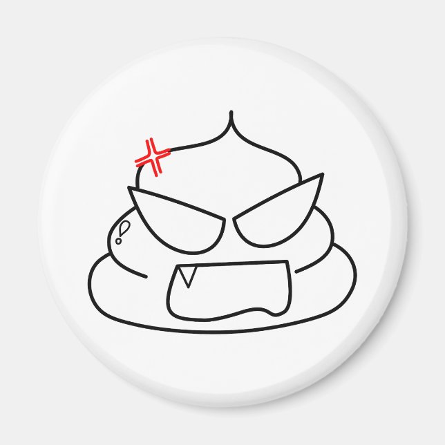 Íman Poop zangado - Brootsch, o PooPoo (Frente)