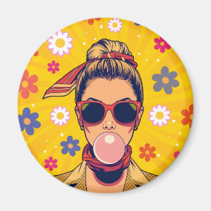 Íman Pop Art Colorido Arte Moderna Vibrante