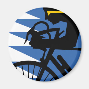 Íman Pop Art Cyclist