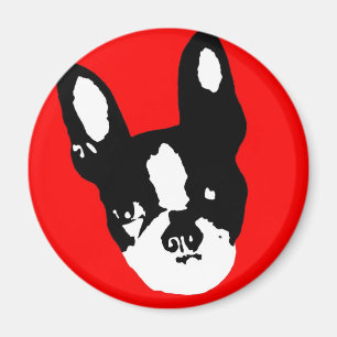 Íman Pop art de Boston Terrier