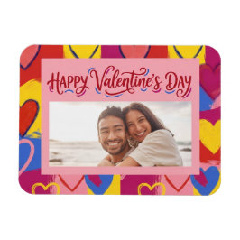 Íman Pop Art Painterly Valentine's Day Postcard 