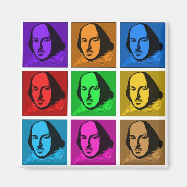 Íman Pop Art Shakespeare (Frente)